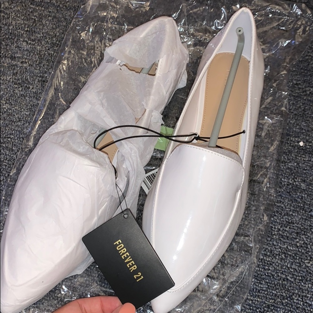 Forever 21 white flats